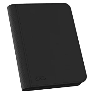 Album carte Ultimate Guard Zipfolio 160 Xenoskin nero 8-pocket per collezionisti TCG