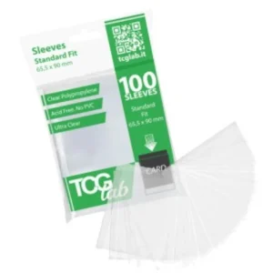 Bustine protettive TCGLAB Ultra Clear 50 micron ultra trasparenti per carte formato standard