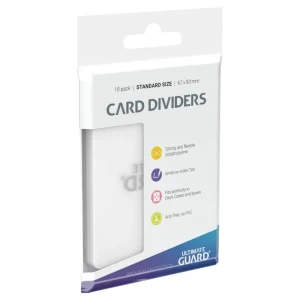 Confezione card dividers trasparenti standard size Ultimate Guard 10 pezzi