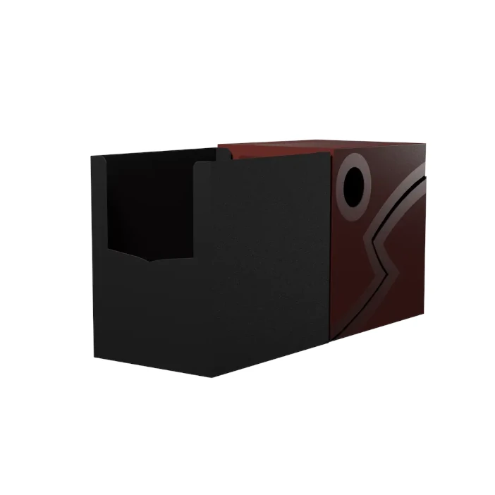 Porta mazzo Double Shell Blood Red Dragon Shield con inserto interno nero estratto