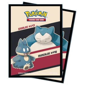 Sleeves pokemon snorlax & munchlax 65ct Ultra PRO bustine protettive standard