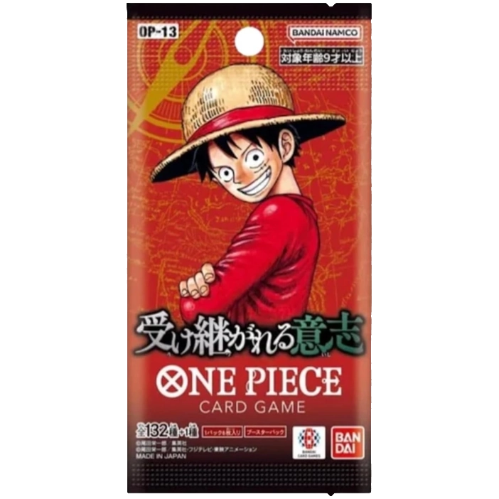 One piece op13 bustina giapponese pack 6 carte
