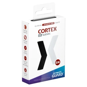 Confezione Cortex Sleeves Japanese Size 60 Black Ultimate Guard 60 bustine nere