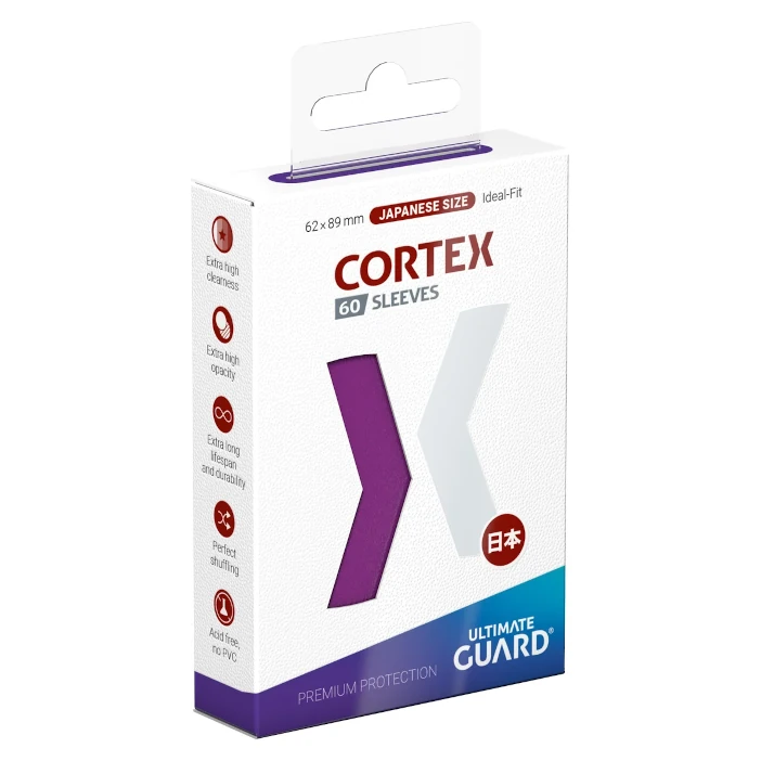 Confezione Cortex Sleeves Japanese Size 60 Purple Ultimate Guard 60 bustine viola