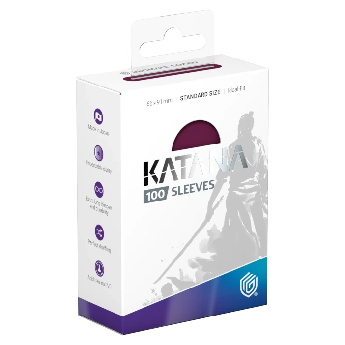 Box Sleeves Katana standard size Radiant Plum 100 bustine Ultimate Guard