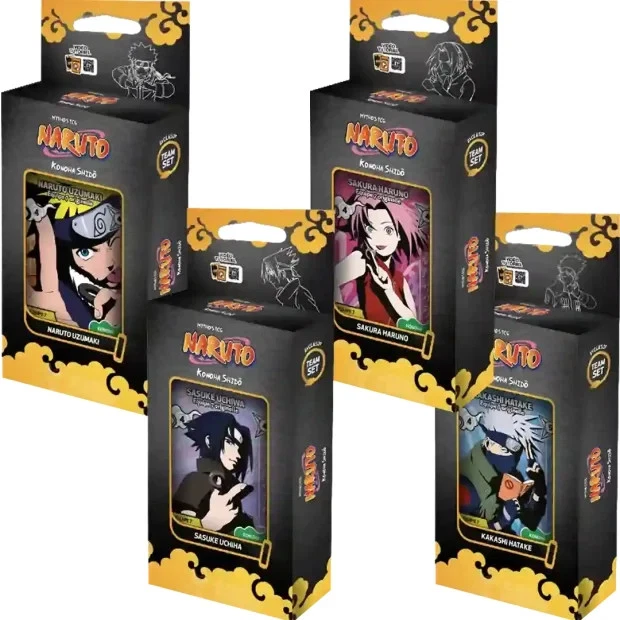 Naruto Mythos Team Set Box 2nd Edition ENG con 4 Team Set del Team 7 sigillato