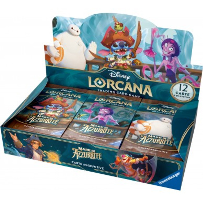 BOX DISNEY LORCANA - MARE DI AZZURRITE (24 BUSTE) - ITA